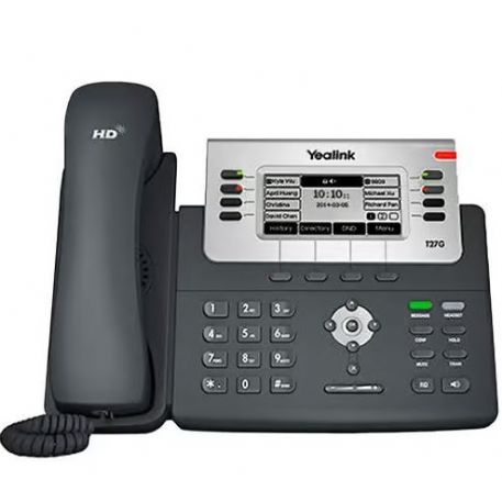 TELEFONO YEALINK SIP-T27G NERO SENZA SUPPORTO - R.
